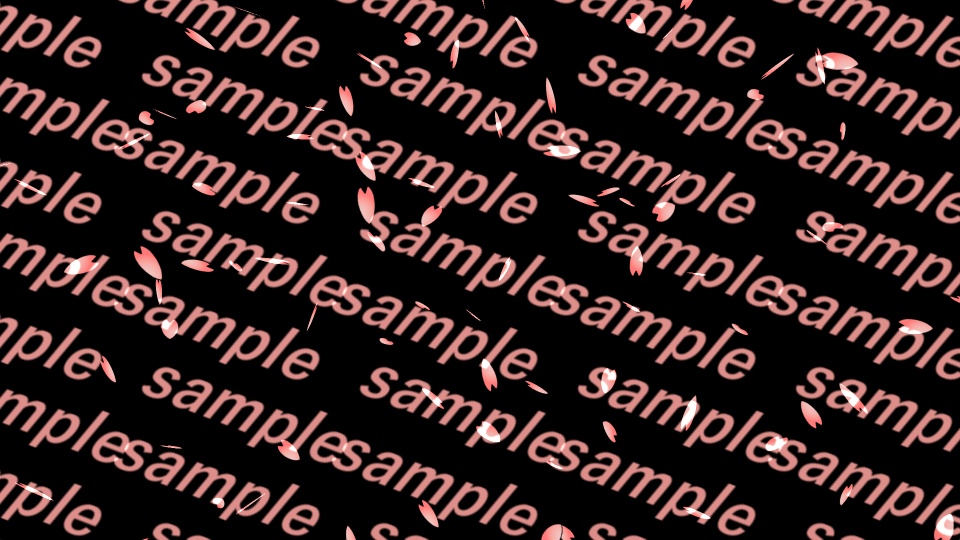 【APNG+動画素材】桜散る【ループ+透過有】