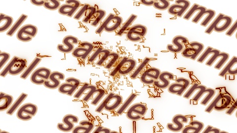 【APNG+動画素材】ヒエログリフループ【ループ+透過有】