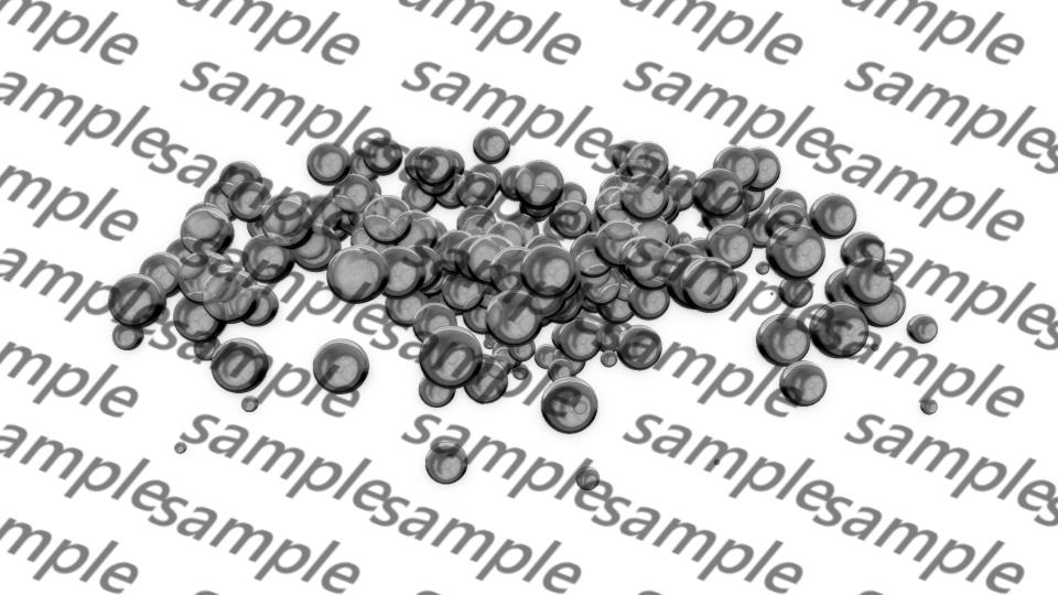 【WEBP+動画】泡の噴水【ループ+透過有】