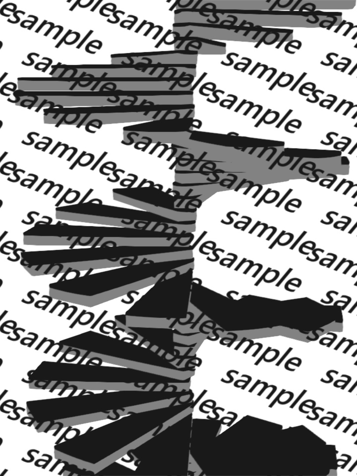 【APNG+動画】ラセン階段 -3D-【ループ+透過有】