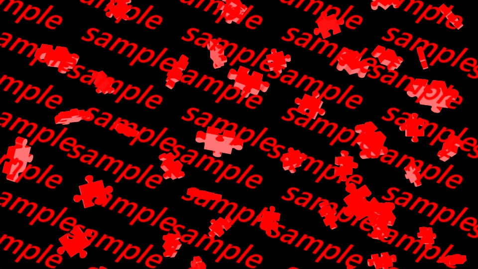 【APNG+動画】立体パズルの雨(13色)【ループ+透過有】