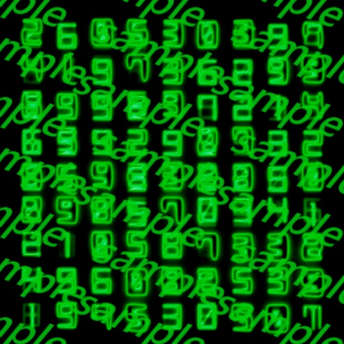 【APNG+動画】デジタル数字点滅パネル【ループ+透過有】