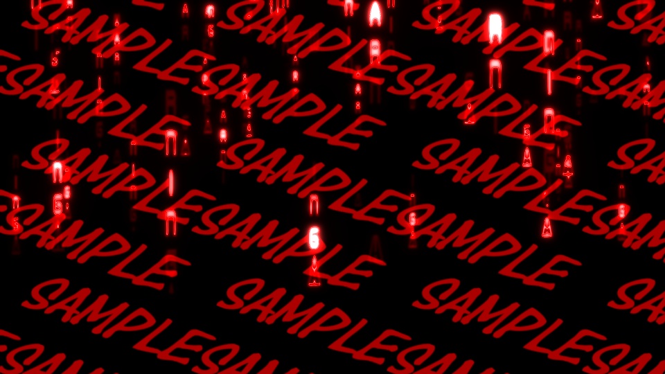 【APNG+動画】電脳の雨_WARNING【ループ+透過有】