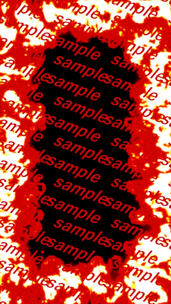 【縦型配信素材】動く!炎の枠(5色)【ループ+透過有】