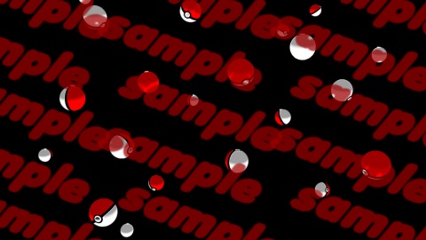 【無料DL】モンスターボールの雨/ループ【APNG+動画素材】