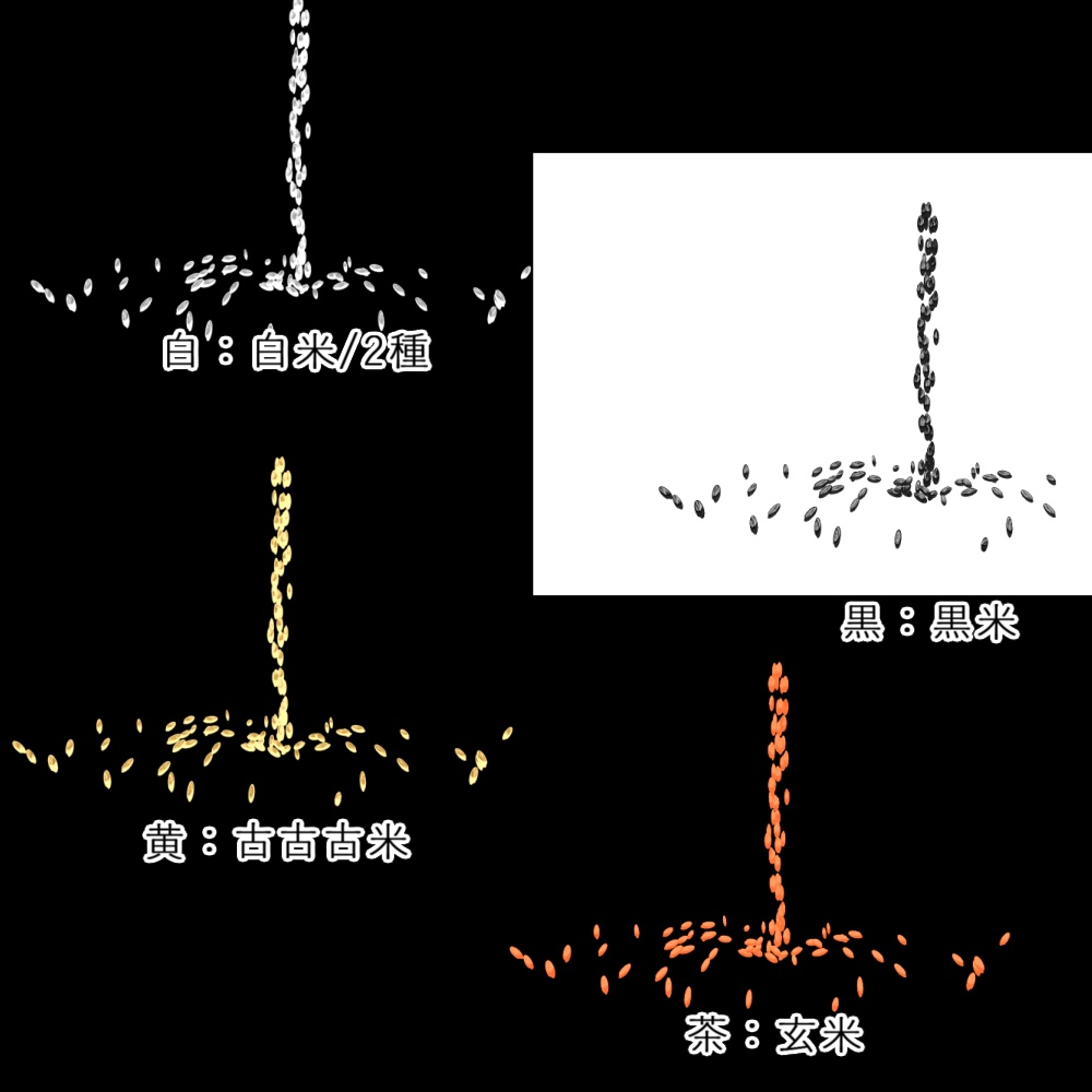 【APNG+動画】誰得!? 米粒零れループ【ループ+透過有】