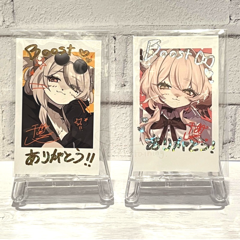 【BOOST特典】箔押し!チェキ風カード