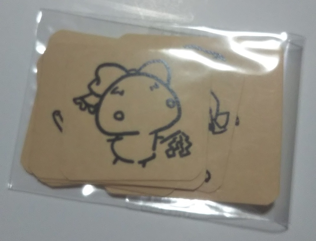 コスプレしいたけ不揃いシール