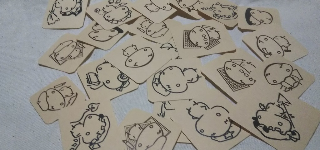 コスプレしいたけ不揃いシール