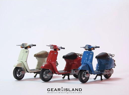 車島1/64バイク 未塗装