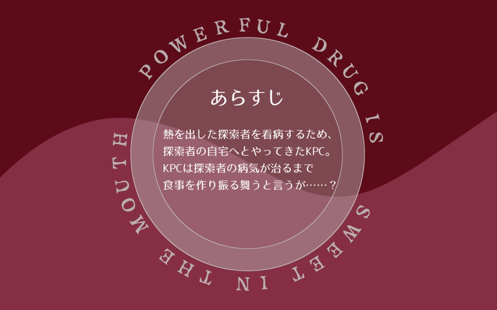 【CoC SAN回復嘔吐シナリオ】劇薬は口に甘し