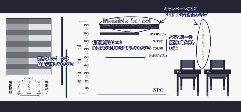 【DX3rd 継続PC学校潜入シナリオ】Invisible School
