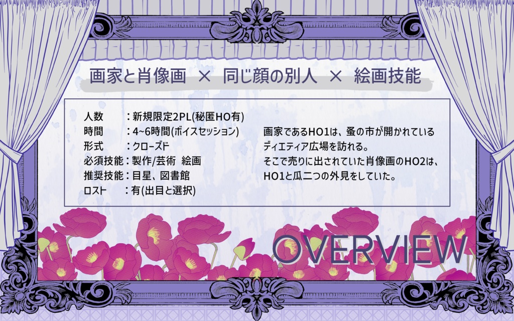 【CoC 画家×肖像画シナリオ】双生コラージュ SPLL:E119229