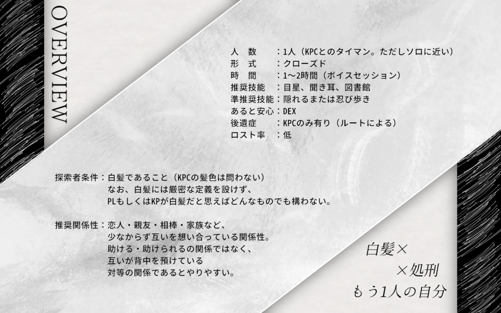 【CoC 白髪探索者シナリオ】断頭台のヴィラネス SPLL:E196762