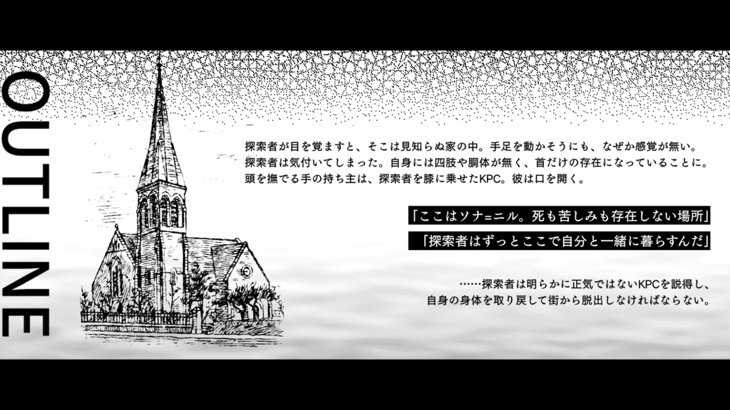 【CoC ドリラン生首シナリオ】或いは無貌のさなか SPLL:E191647