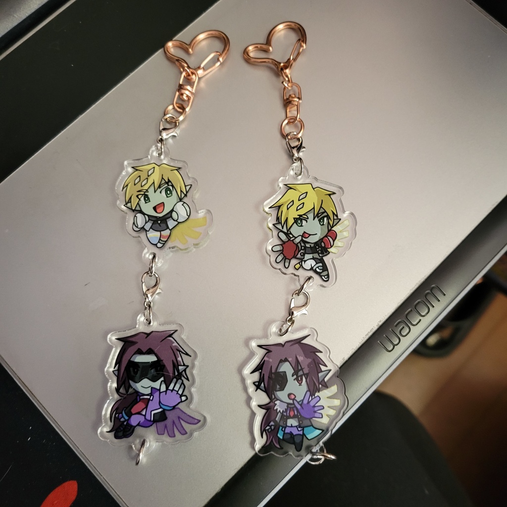 銀河天使の両面アクキー