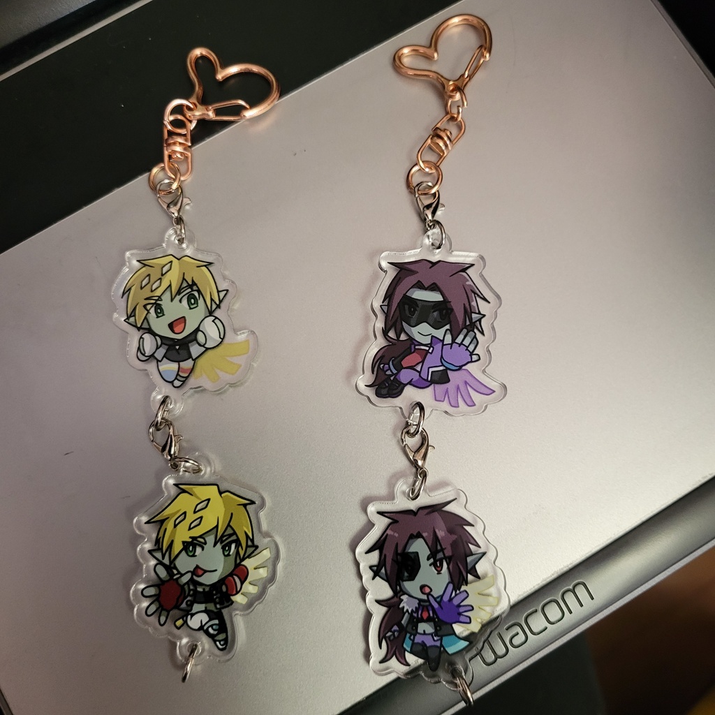 銀河天使の両面アクキー