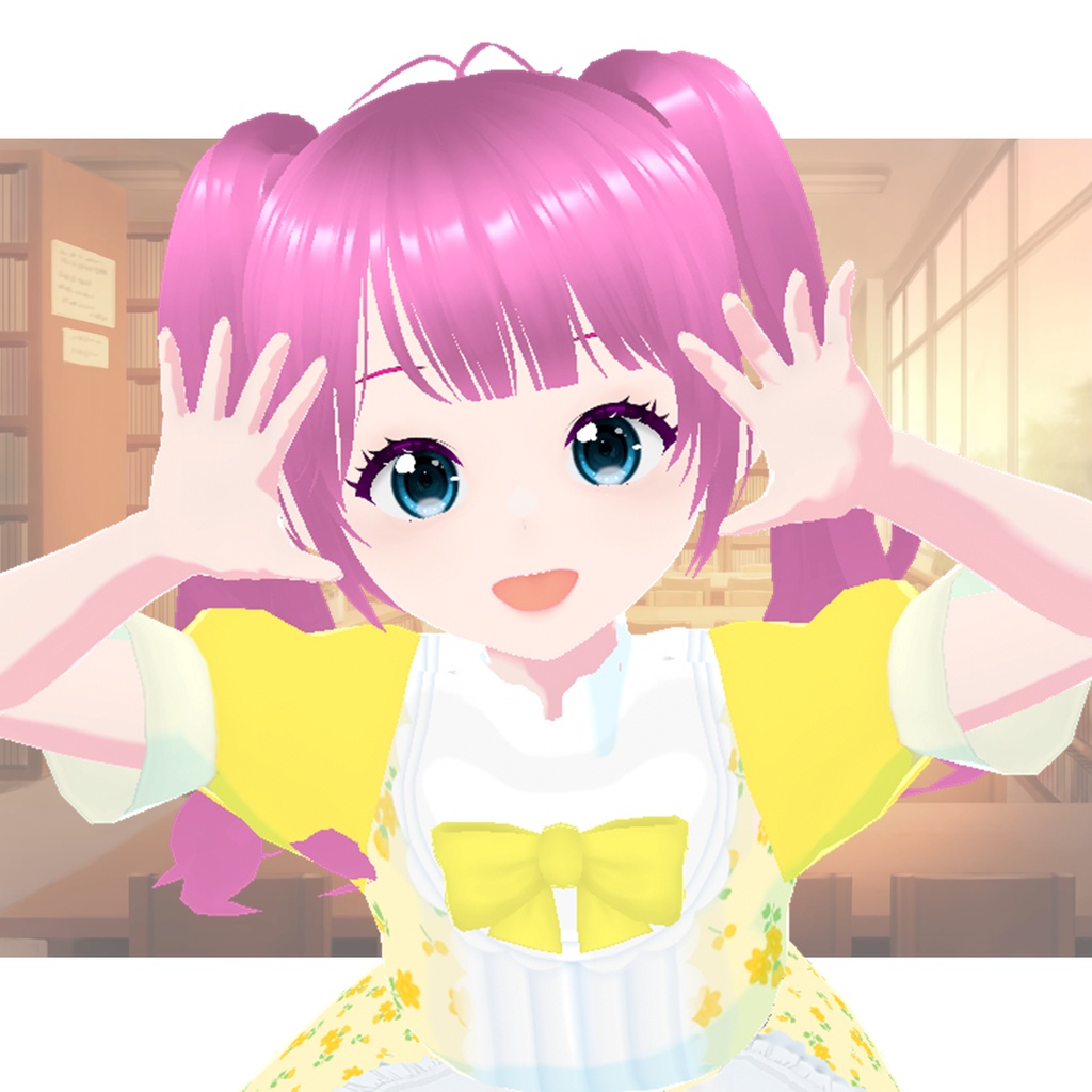 学園祭カフェ(イエロー)|School Festival Cafe Outfit for VRoid