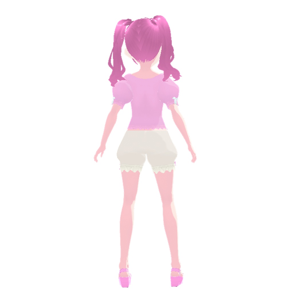 夏ふんわりコーデ(ピンク&ライム)| Summer Soft Outfit (Pink & Lime)
