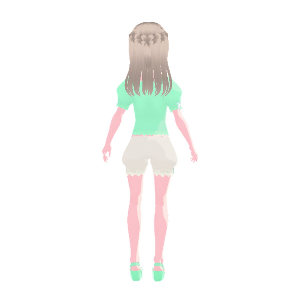 夏ふんわりコーデ(ピンク&ライム)| Summer Soft Outfit (Pink & Lime)