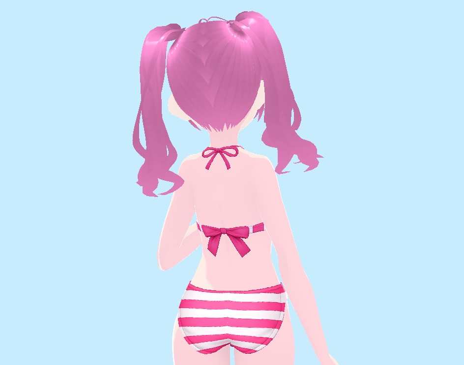 水着（ビキニ、キャンディーストライプ）｜Swimsuit (Bikini, Candy Stripe)
