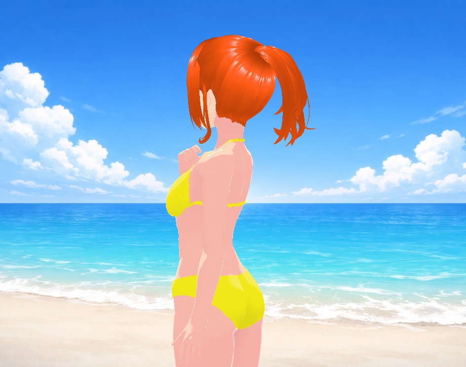 水着(ビキニ、イエロー)|Swimsuit (Bikini, Yellow)