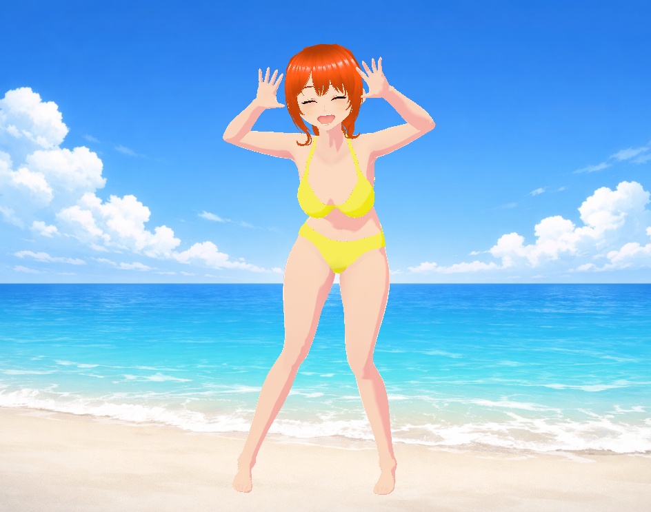 水着(ビキニ、イエロー)|Swimsuit (Bikini, Yellow)
