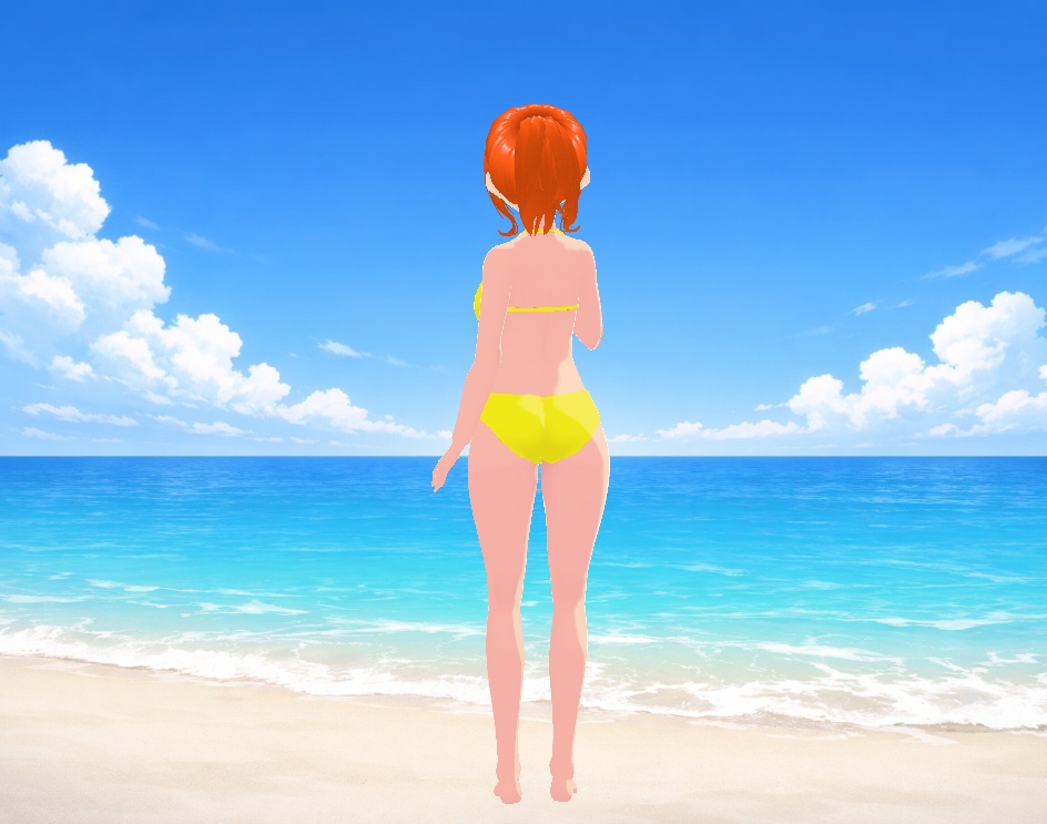 水着(ビキニ、イエロー)|Swimsuit (Bikini, Yellow)