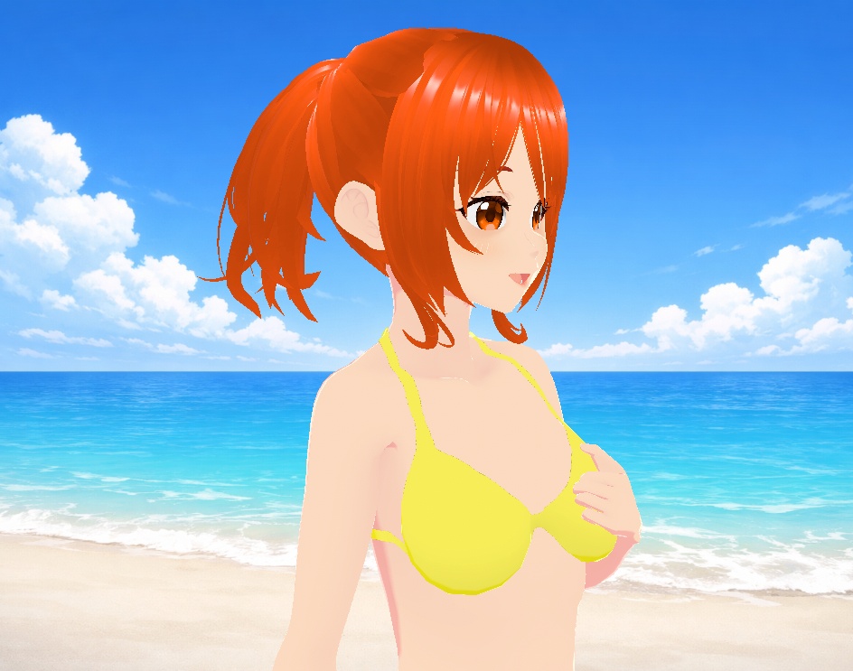 水着(ビキニ、イエロー)|Swimsuit (Bikini, Yellow)