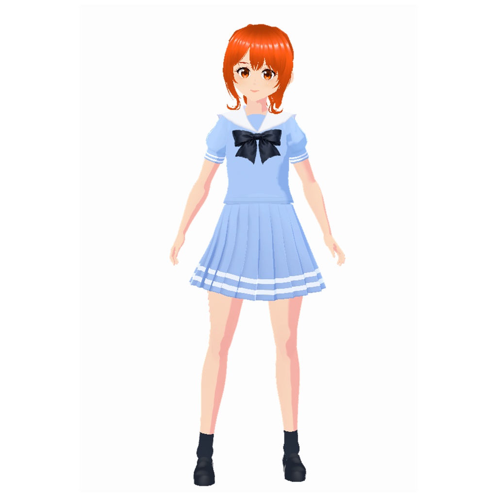 夏制服(セーラー、水色)|Summer Sailor Uniform (Light Blue)