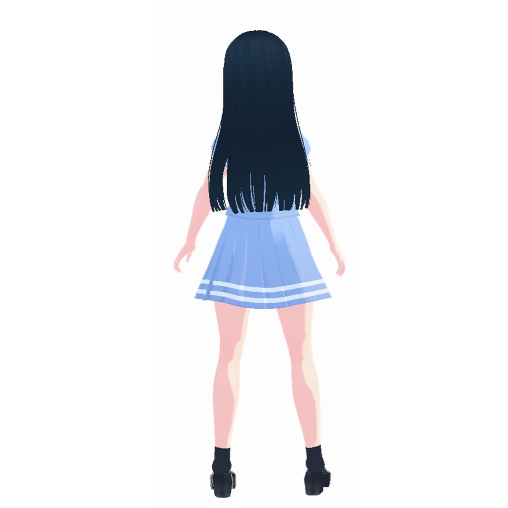 夏制服(セーラー、水色)|Summer Sailor Uniform (Light Blue)