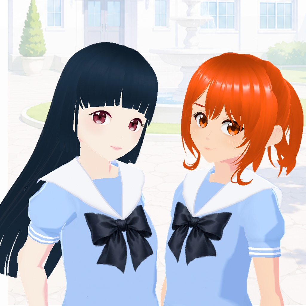 夏制服(セーラー、水色)|Summer Sailor Uniform (Light Blue)