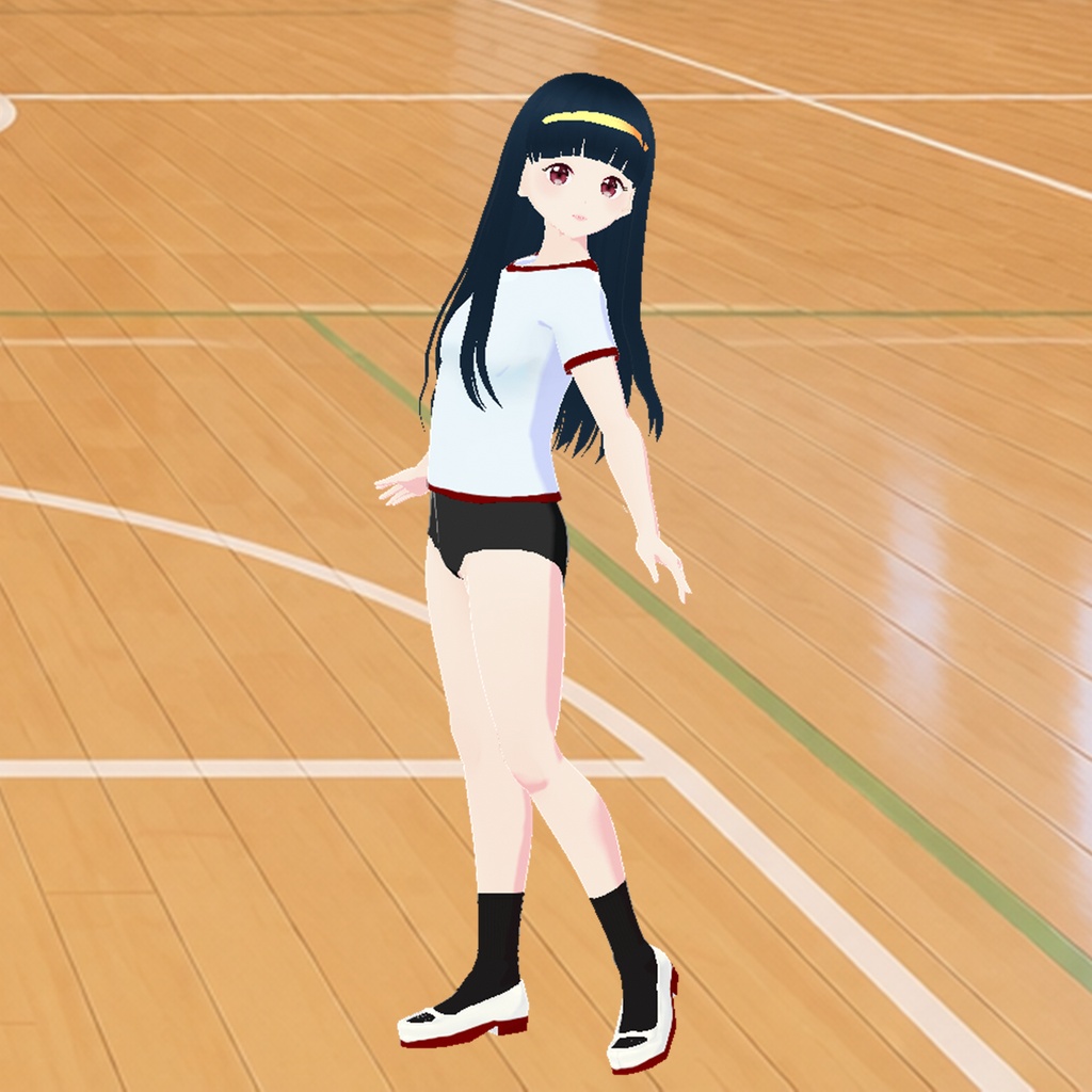 体操服(白黒)|Gym Uniform (White & Black)