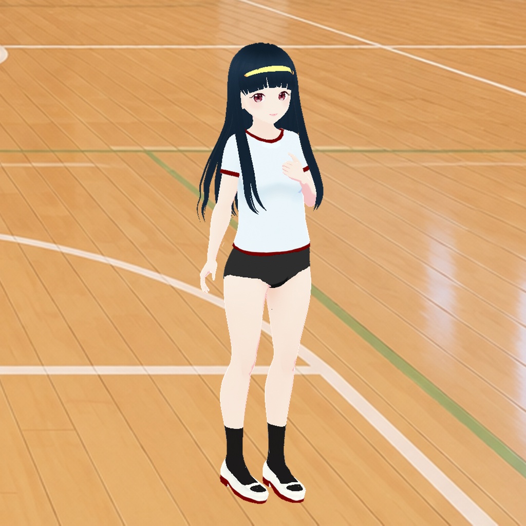 体操服(白黒)|Gym Uniform (White & Black)