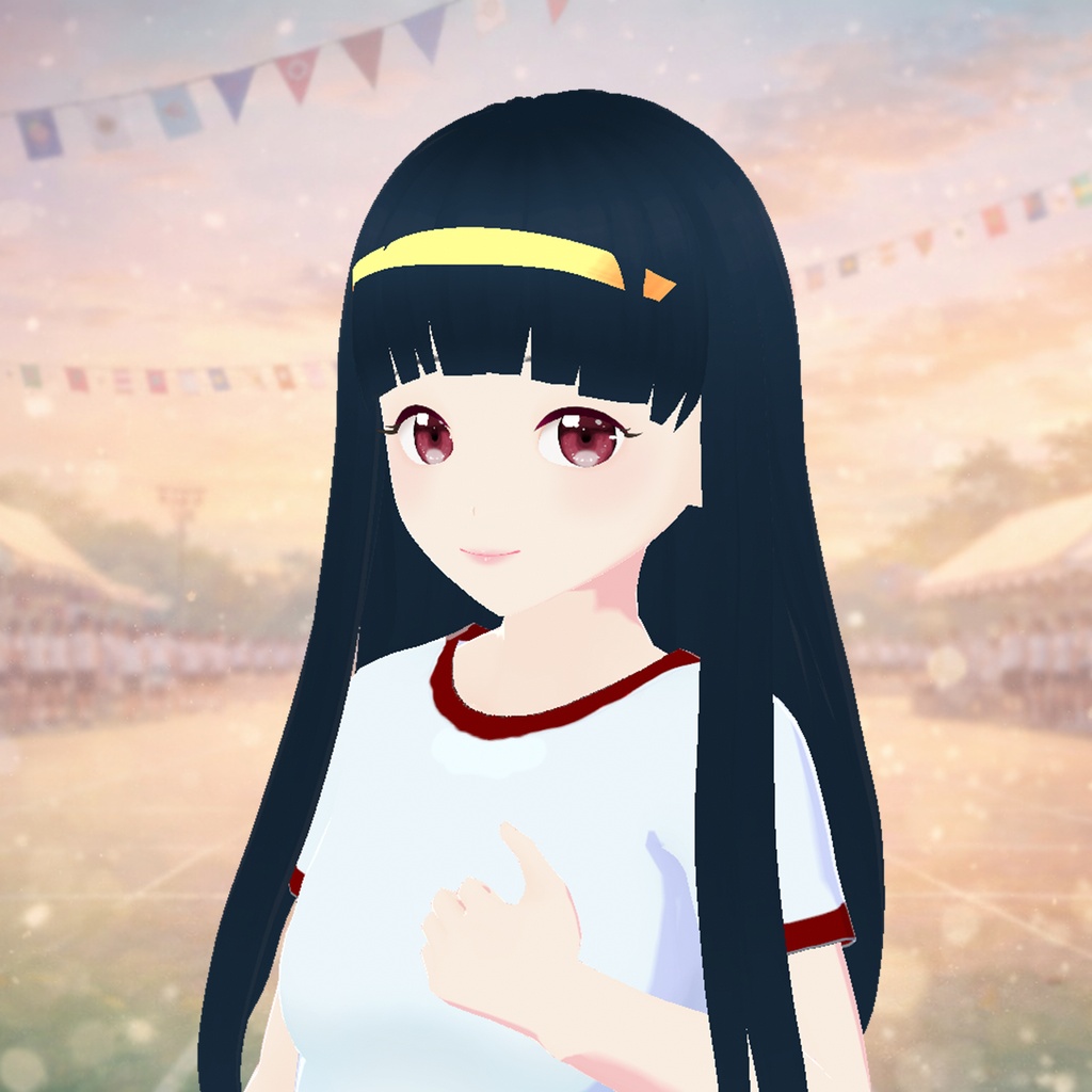 体操服(白黒)|Gym Uniform (White & Black)
