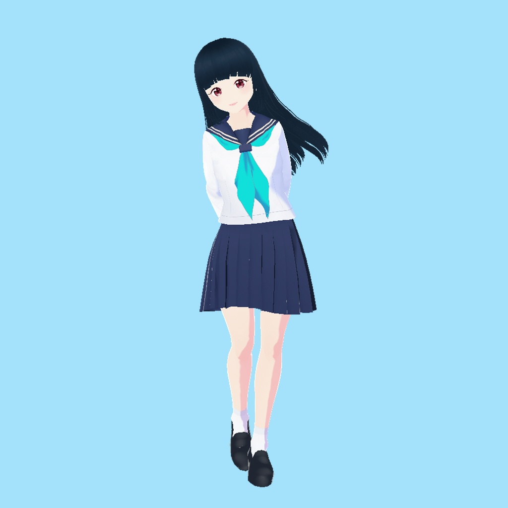 セーラー服(水色リボン)|Sailor Uniform (Blue Ribbon)