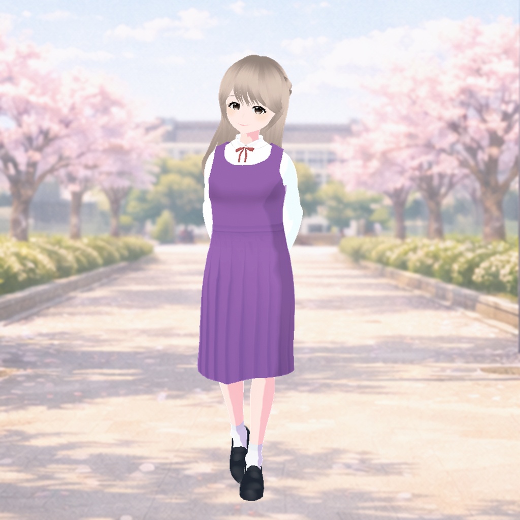 制服(ジャンパースカート、パープル)