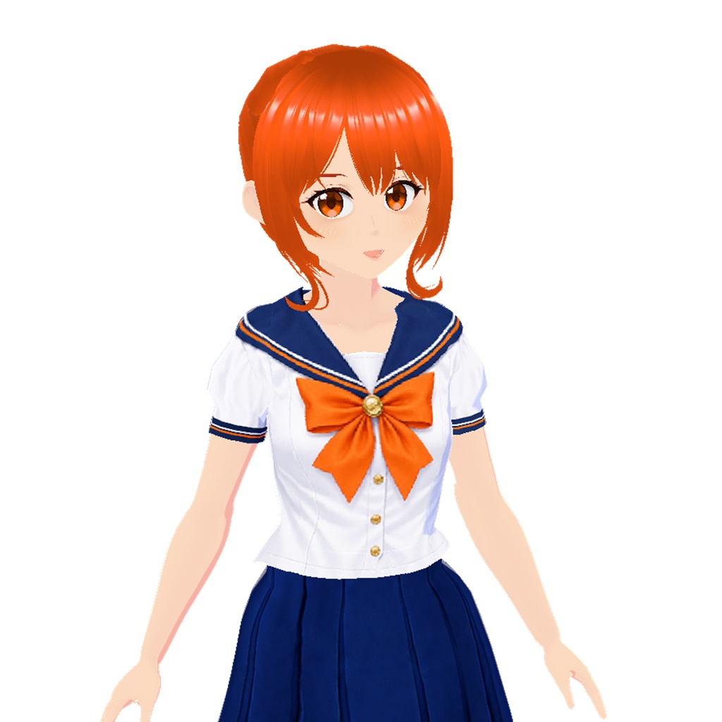 セーラーフリル(オレンジ・ピンク)|Sailor Frill Outfit (Orange & Pink)