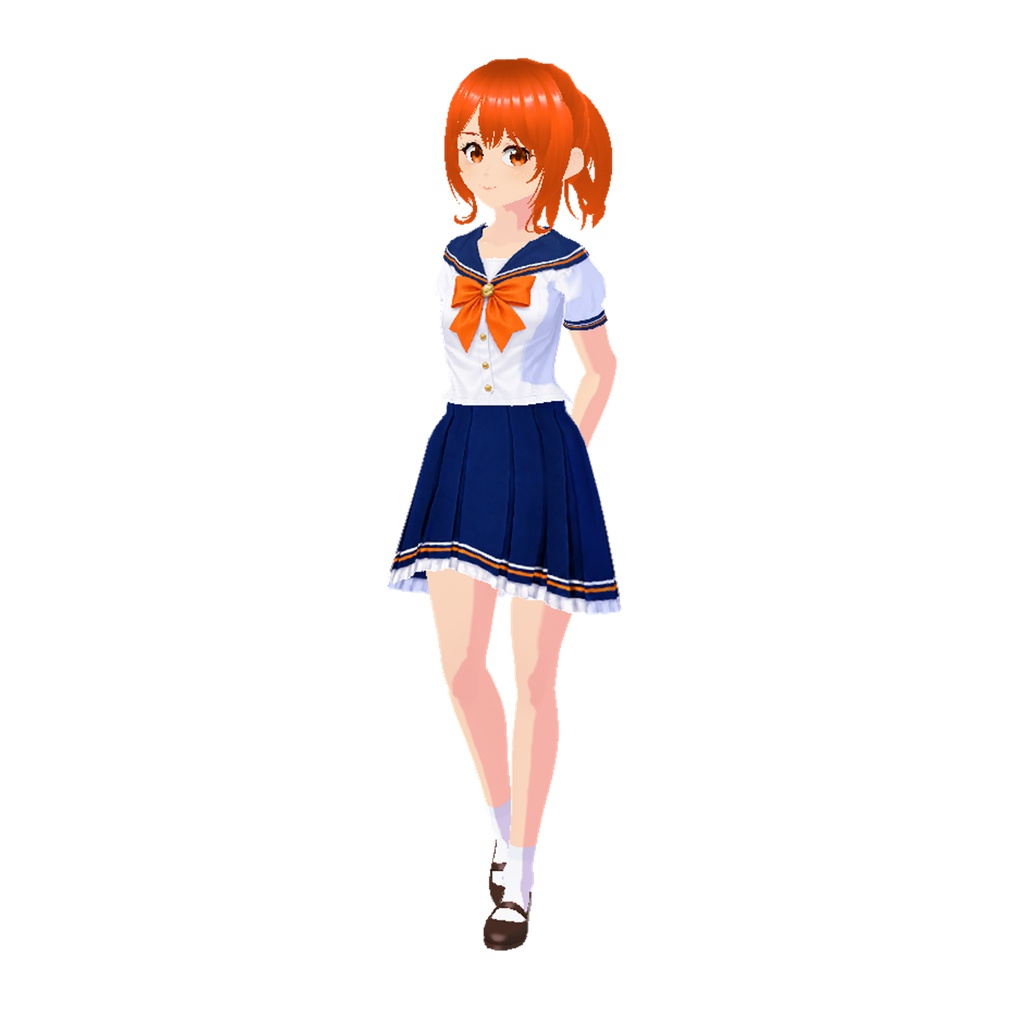 セーラーフリル(オレンジ・ピンク)|Sailor Frill Outfit (Orange & Pink)