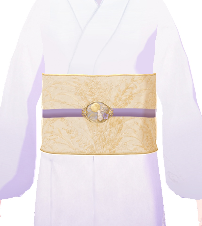 着物(月見うさぎ)|Kimono (Moon-Gazing Rabbit)