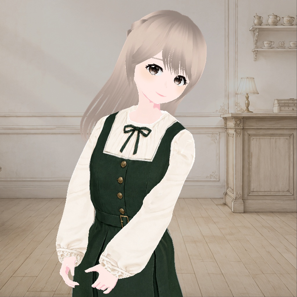 クラシカルジャンパーワンピ（深緑）｜Classic Jumper Dress (Deep Green)