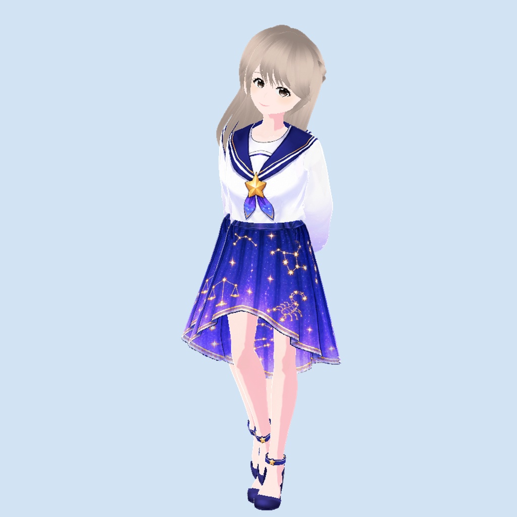 セーラードレス・星の乙女|Zodiac Sailor Dress【VRoid】