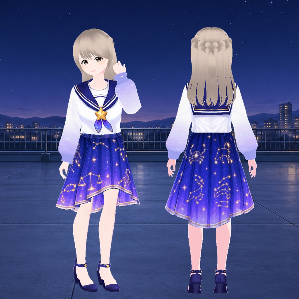 セーラードレス・星の乙女｜Zodiac Sailor Dress【VRoid】