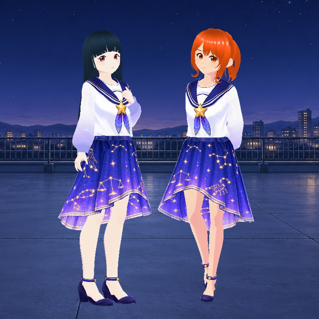 セーラードレス・星の乙女|Zodiac Sailor Dress【VRoid】