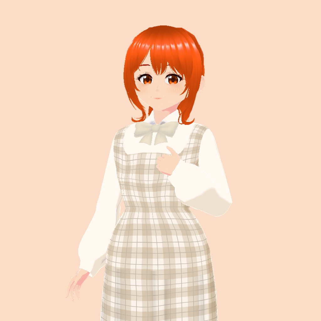 ジャンスカ(ミルクティー)|Jumper Skirt (Milk Tea)