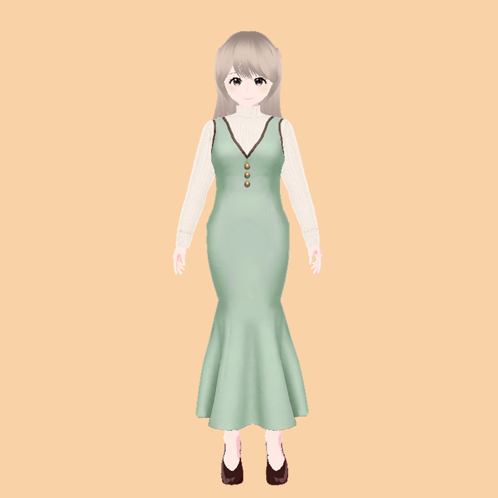 マーメイドワンピ(ミント)|Mermaid Dress (Mint)