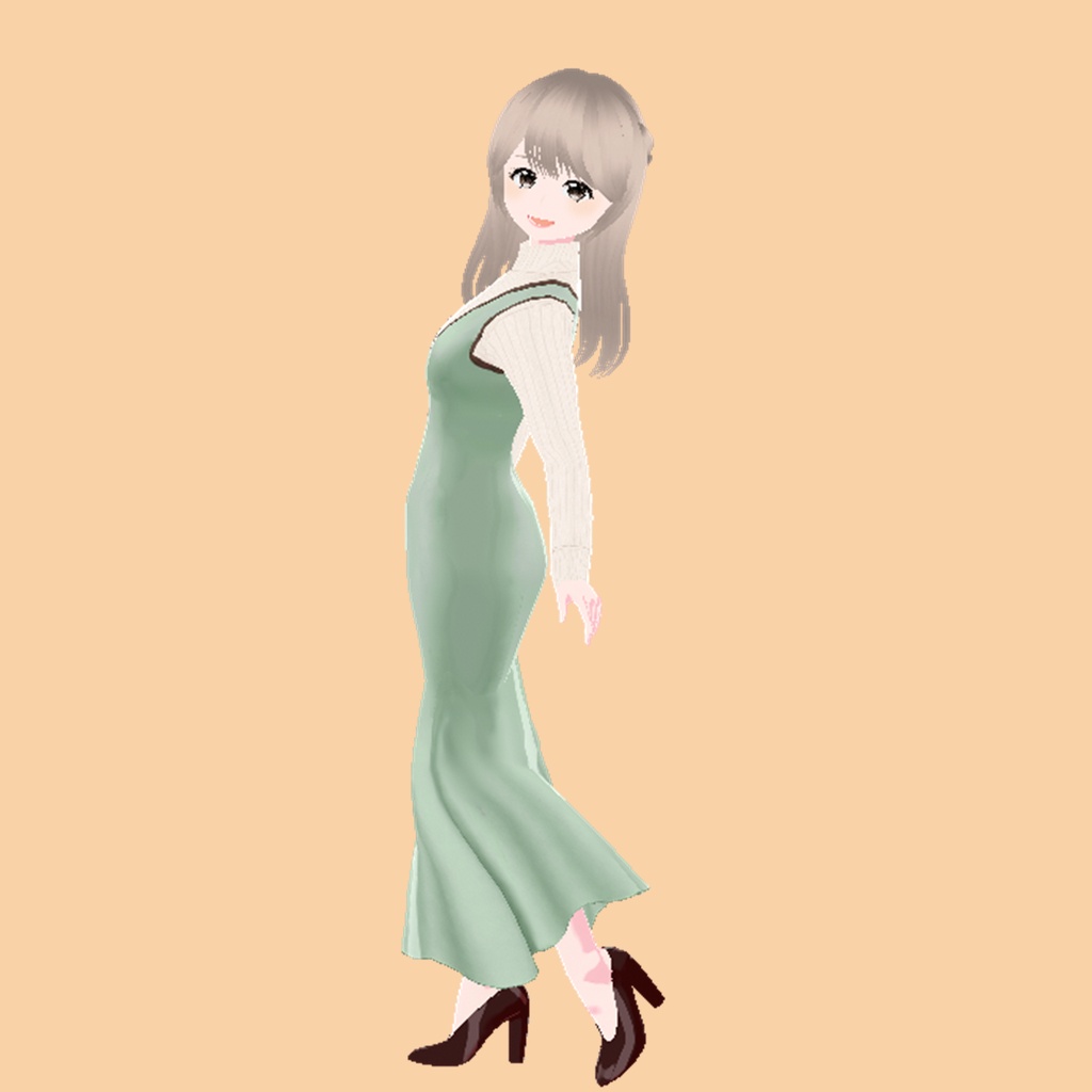 マーメイドワンピ(ミント)|Mermaid Dress (Mint)