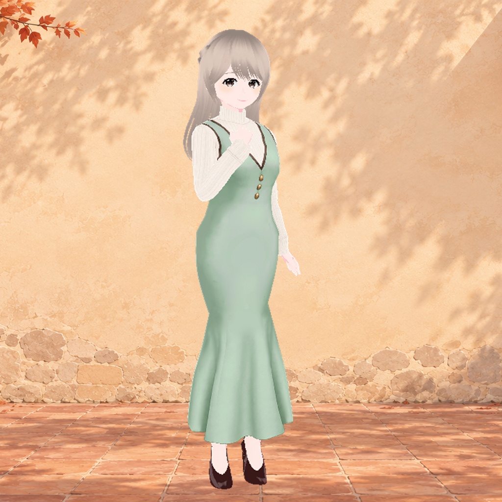 マーメイドワンピ（ミント）｜Mermaid Dress (Mint)