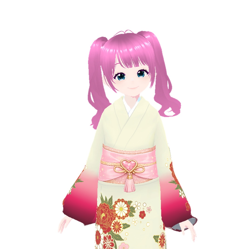 着物(牡丹ロマンティック)|Kimono (Romantic Peony)