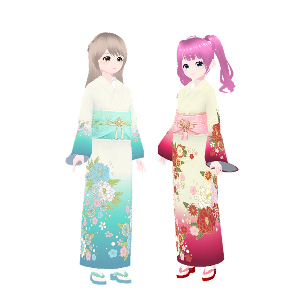 着物(牡丹ロマンティック)|Kimono (Romantic Peony)